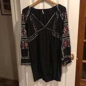 Free people bohemian long sleeve dress